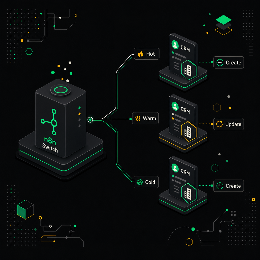 Маршрутизация лидов по скорингу через Switch-ноду в CRM