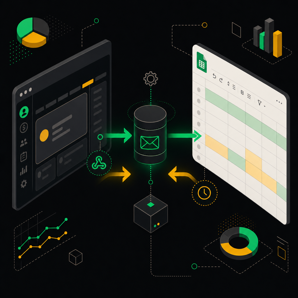Архитектура двусторонней синхронизации amoCRM и Google Sheets с очередью задач