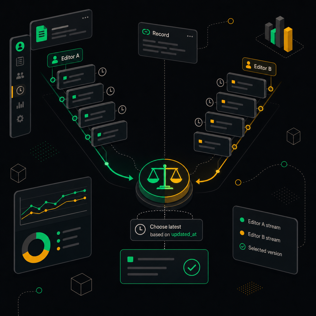 Разрешение конфликта одновременных правок по временной метке updated_at