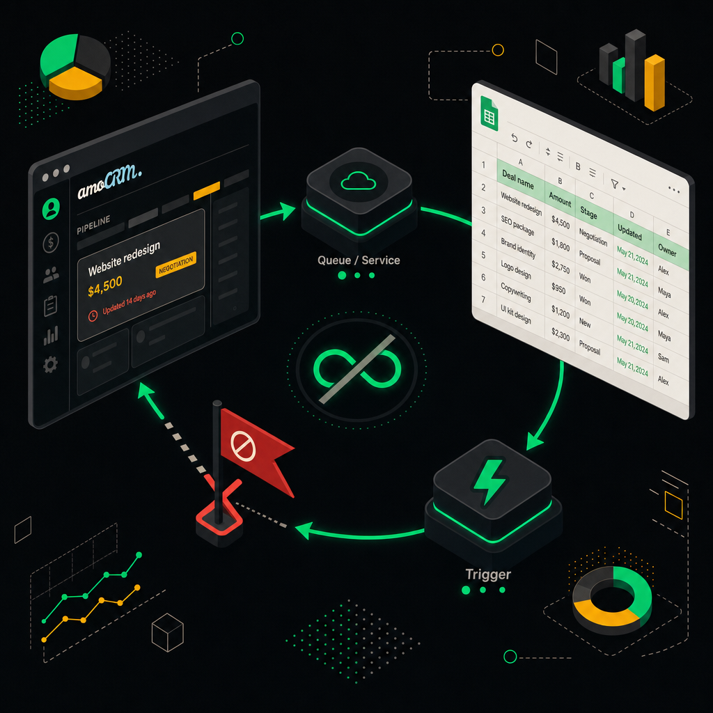 Защита от бесконечного цикла обновлений через sync-флаг в обработчике событий