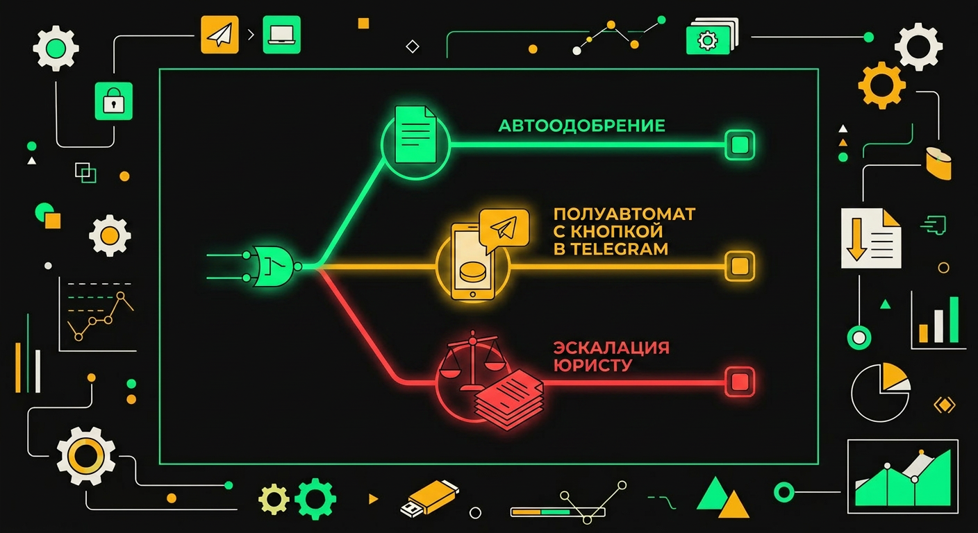 Дерево решений для автоматической эскалации обращений по типу и сумме претензии