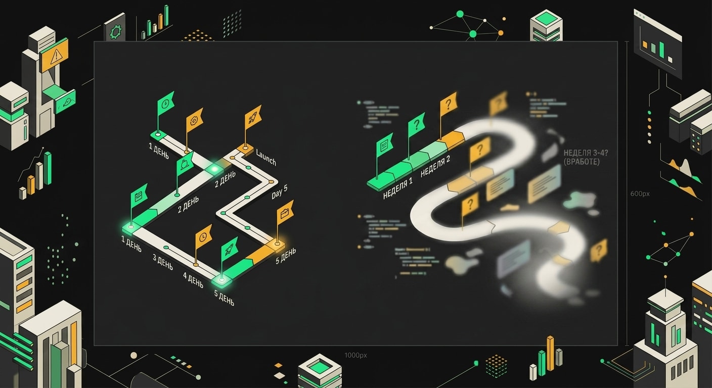 5-day sprint timeline compared to a traditional 6-week audit schedule