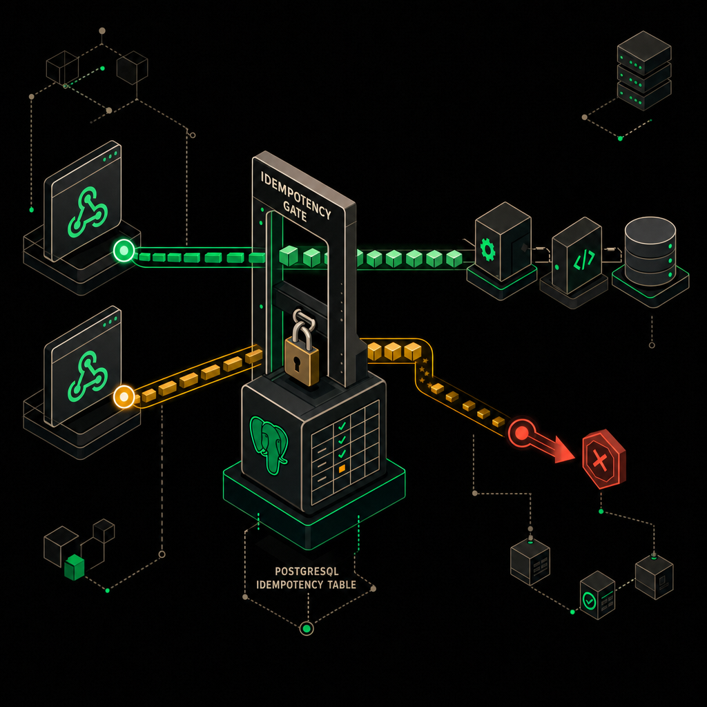 Idempotency gate — защита от дублирующихся и повторных вебхуков Shopify в n8n